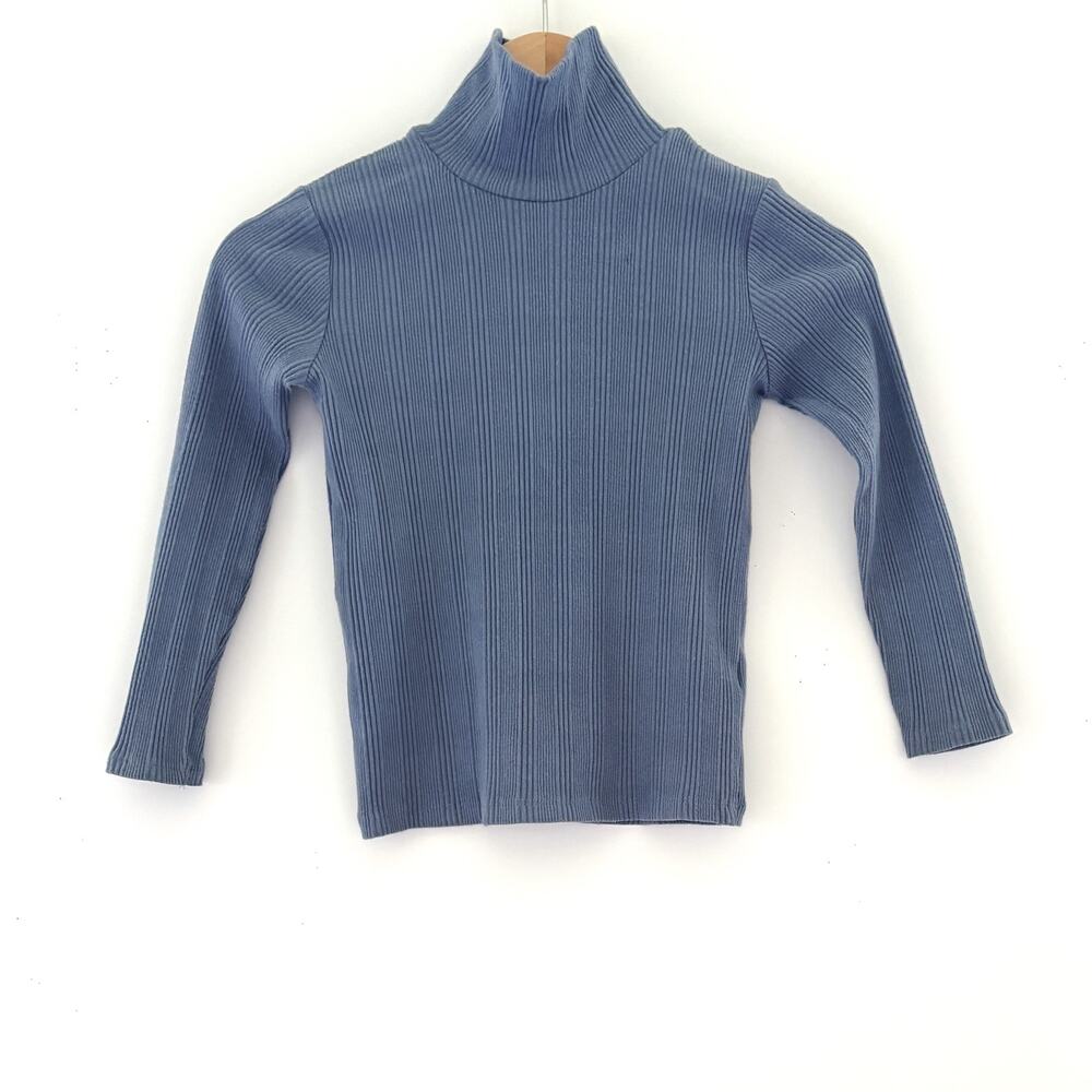Zara, Girls Cotton Ribbed Turtle Neck, Size 7